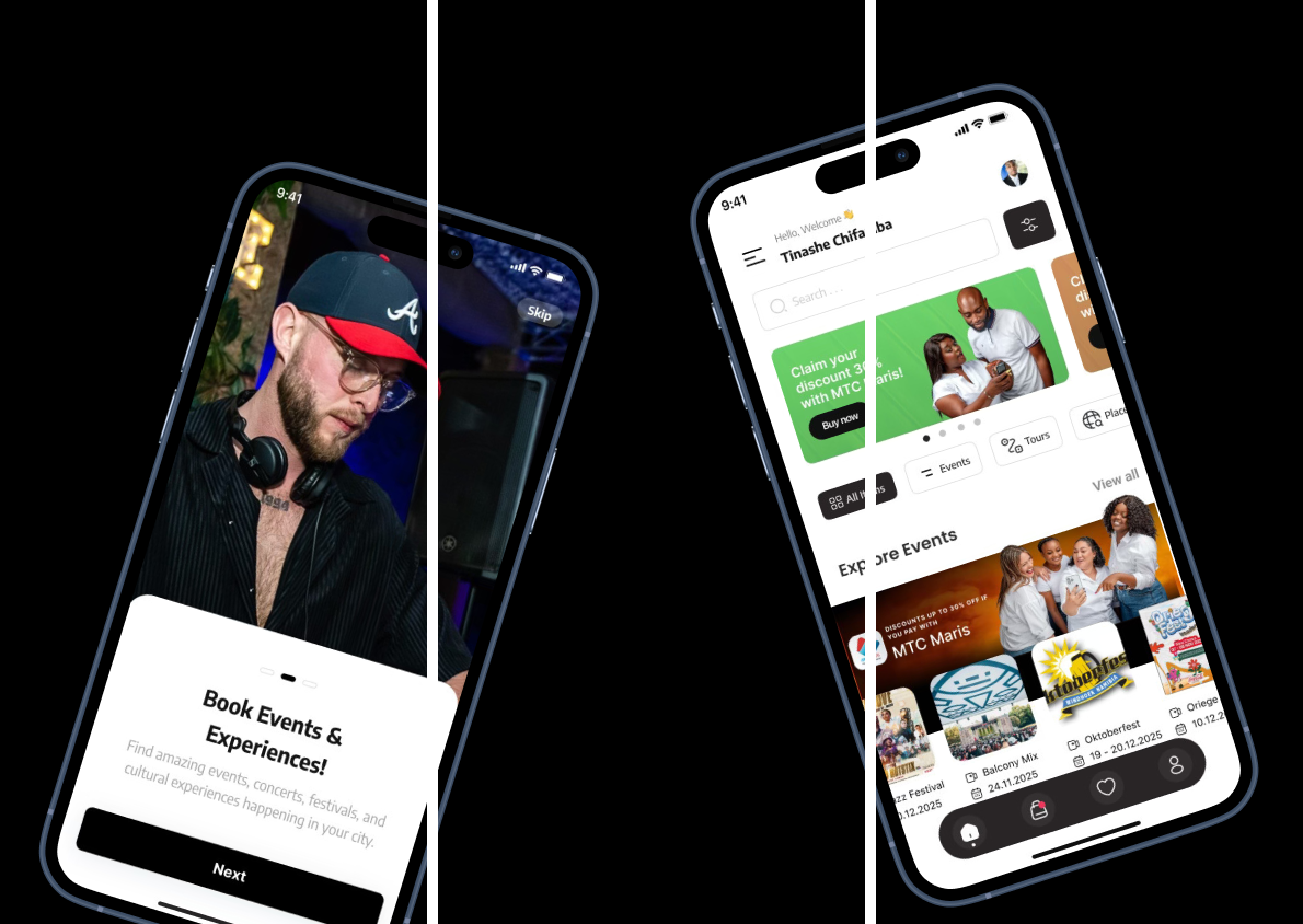 Groove.na mobile app preview